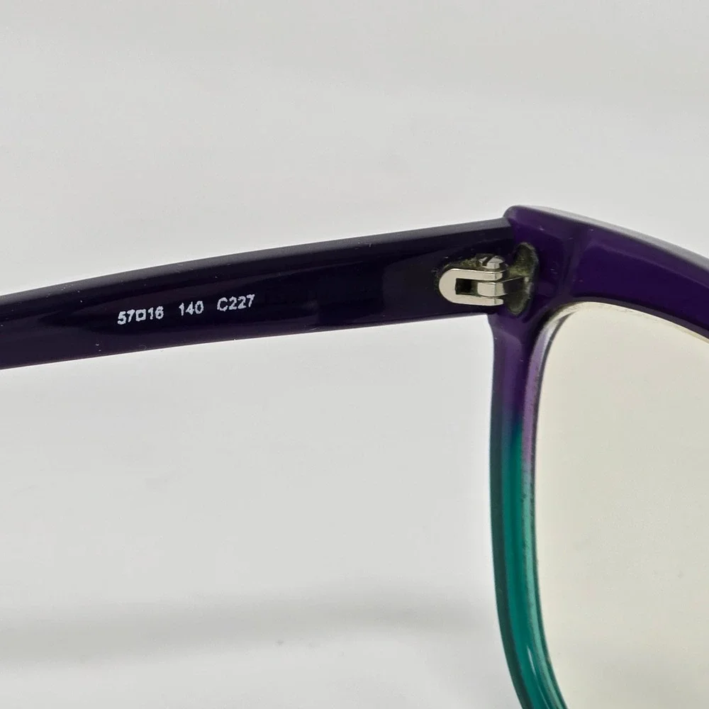 SEE Eyeglasses Frames Purple Green Ombre Italy Designer Glasses FRAMES ONLY‎